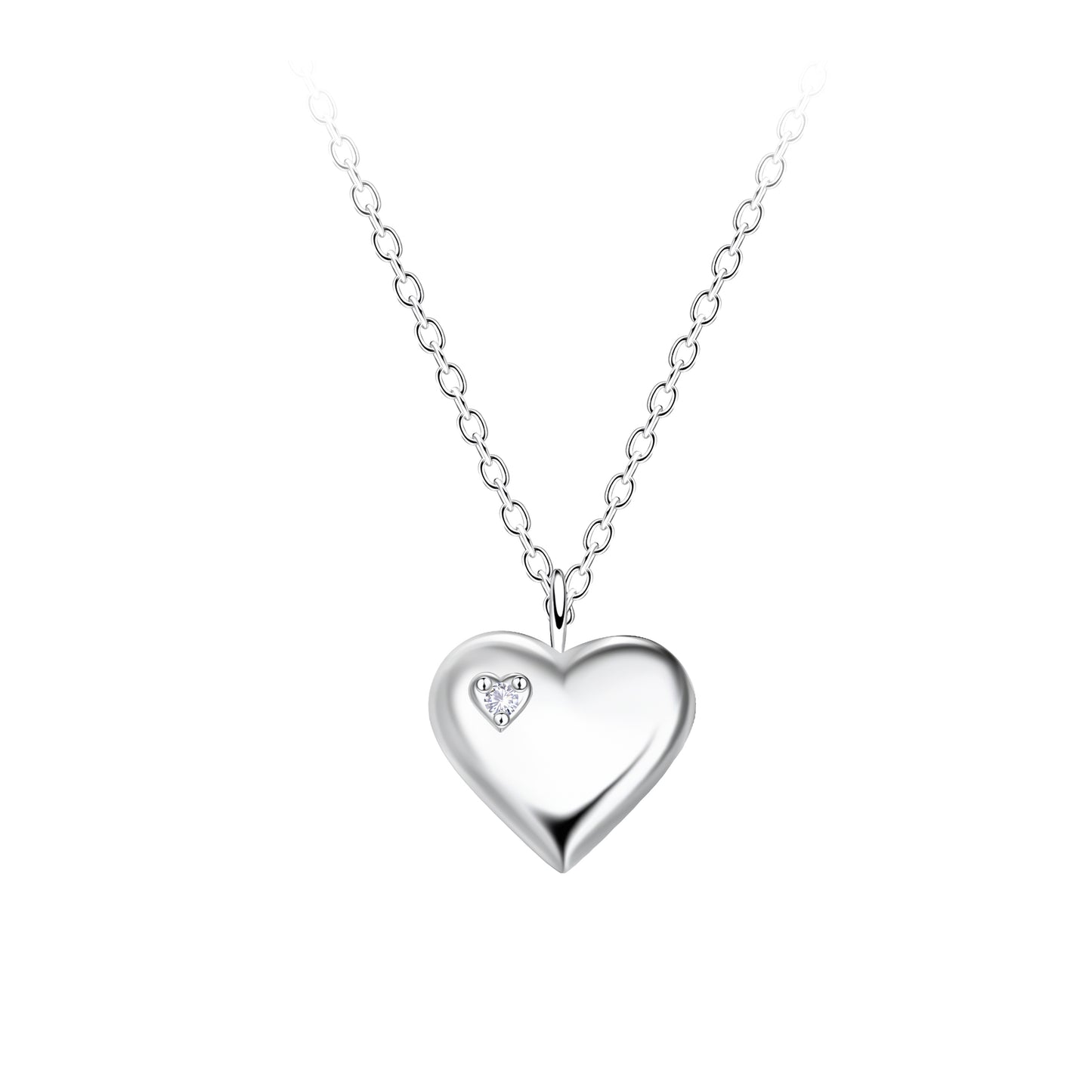 Marielle Petite Heart Necklace – S925 Sterling Silver