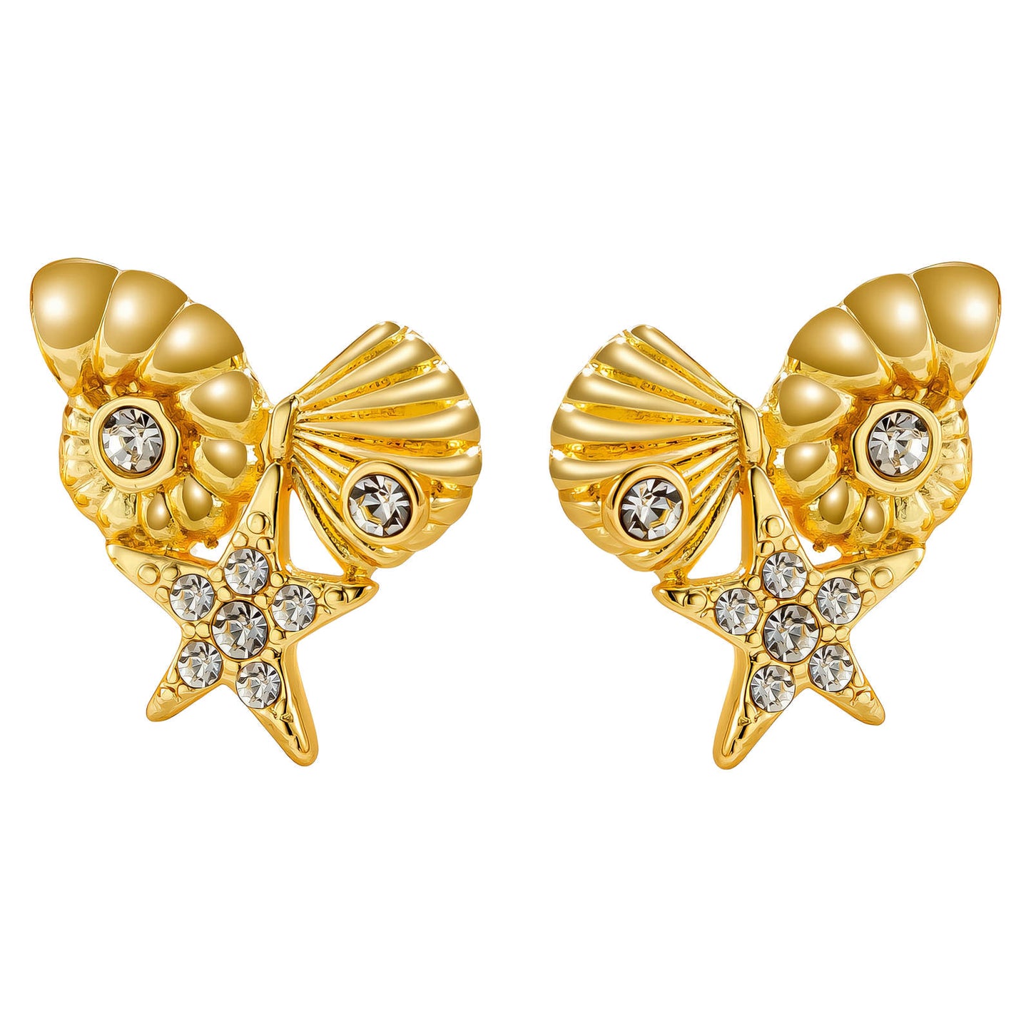 Starfish and Seashells Earrings.