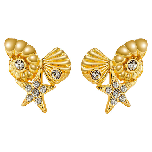 Starfish and Seashells Earrings.