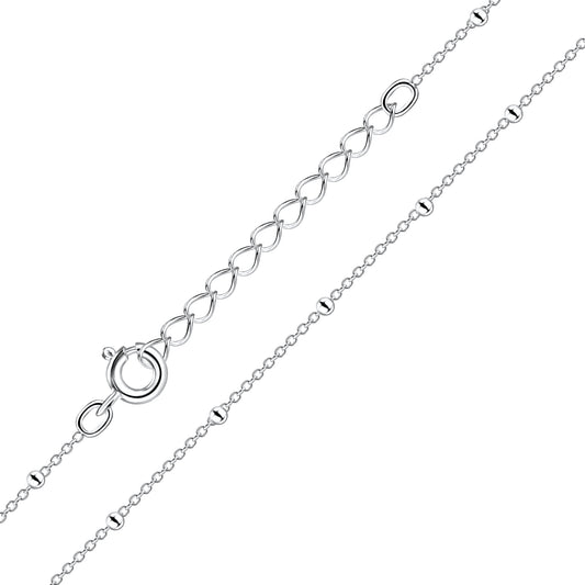 Celestine Satellite Chain Necklace – S925 Sterling Silver