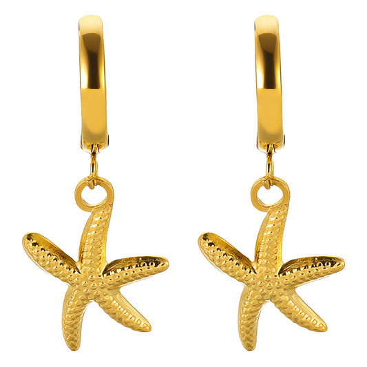 Sea-Stars Huggie Earrings.