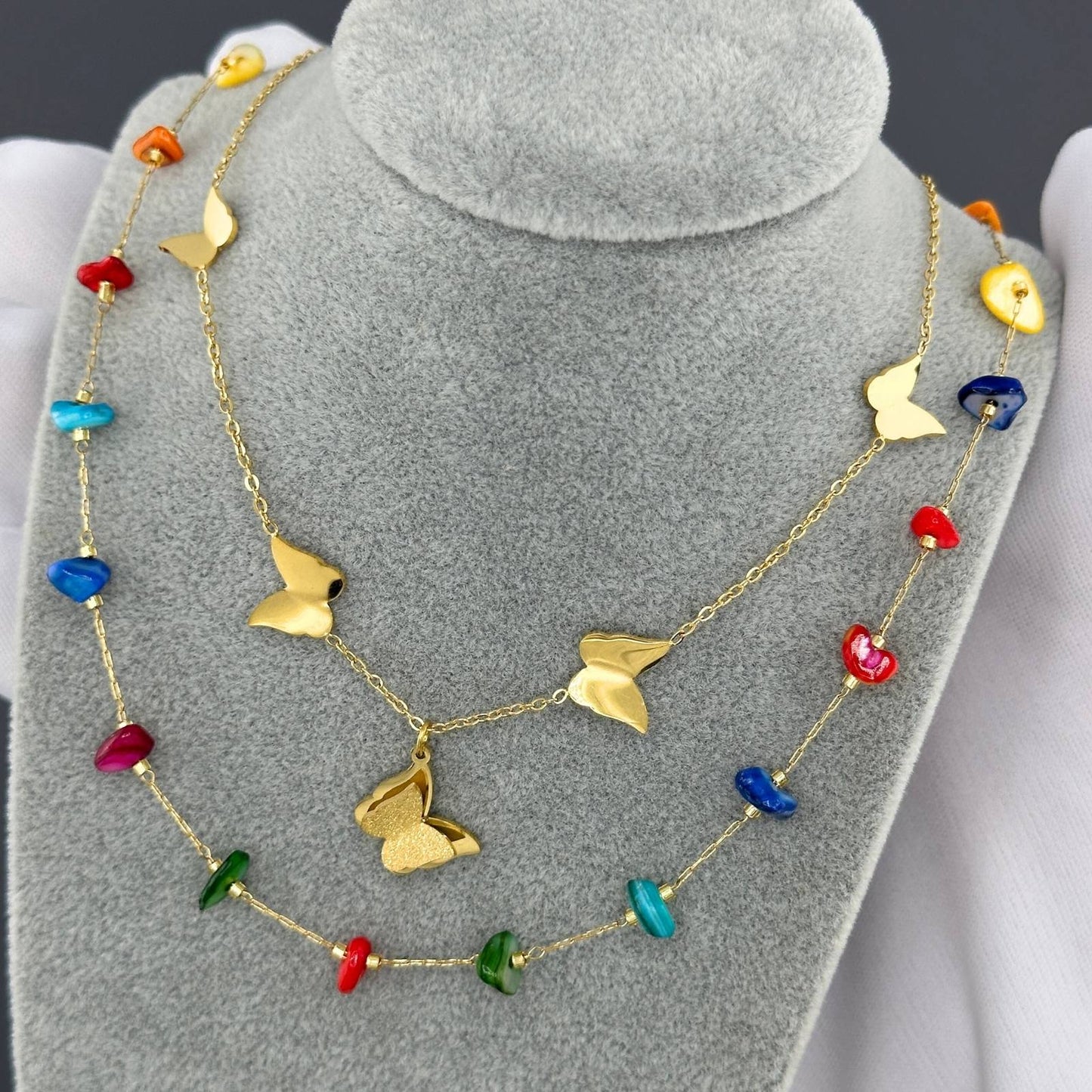 Valeria Gold Butterfly Necklace