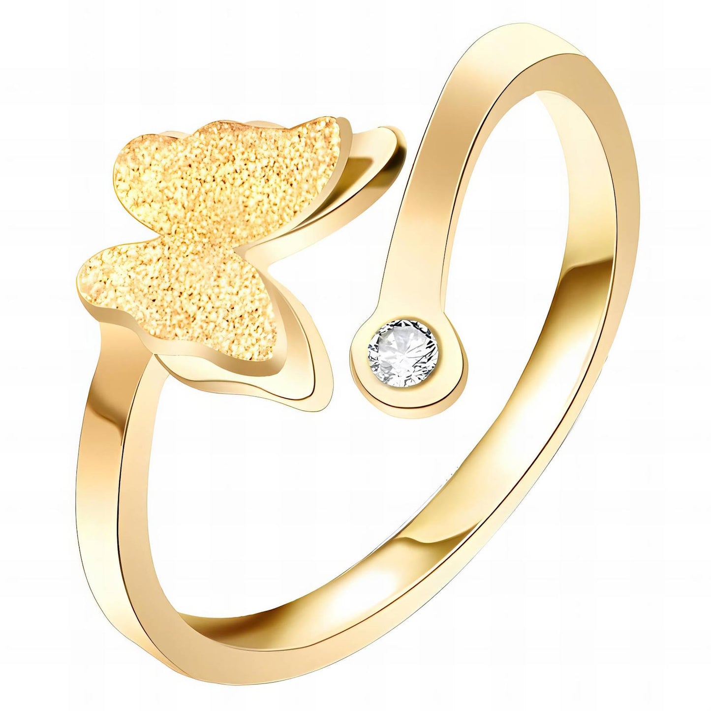 Valeria Gold Butterfly Ring.