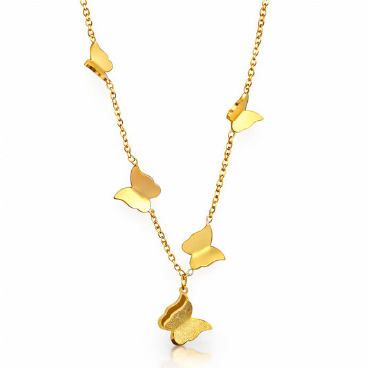 Valeria Gold Butterfly Necklace