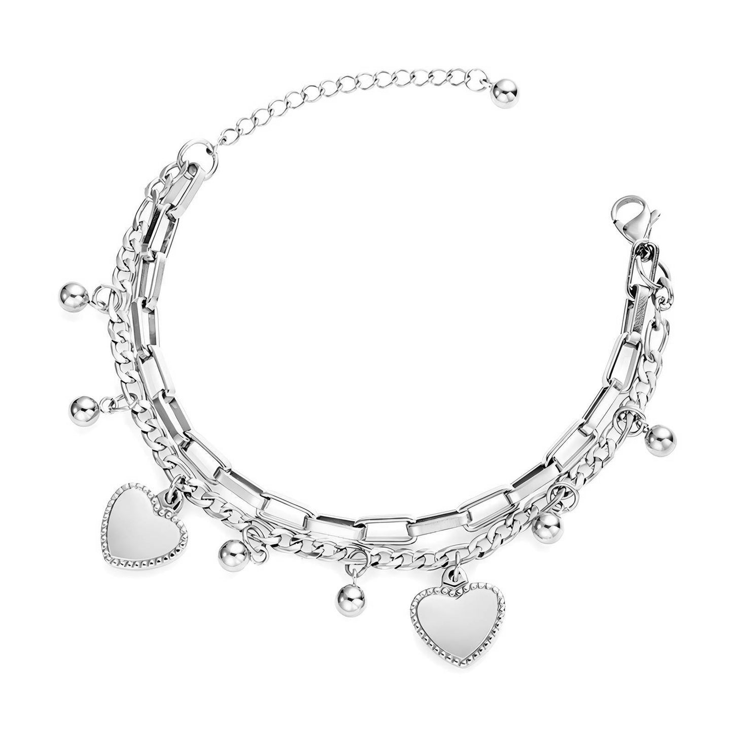 Luna Hearts Charm Bracelet