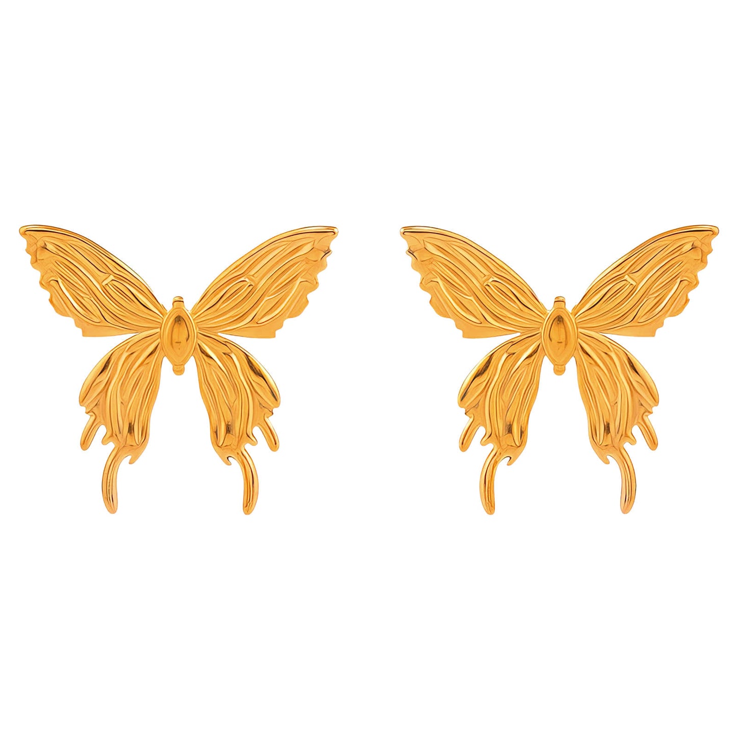 Ivy Gold Butterfly Earrings.