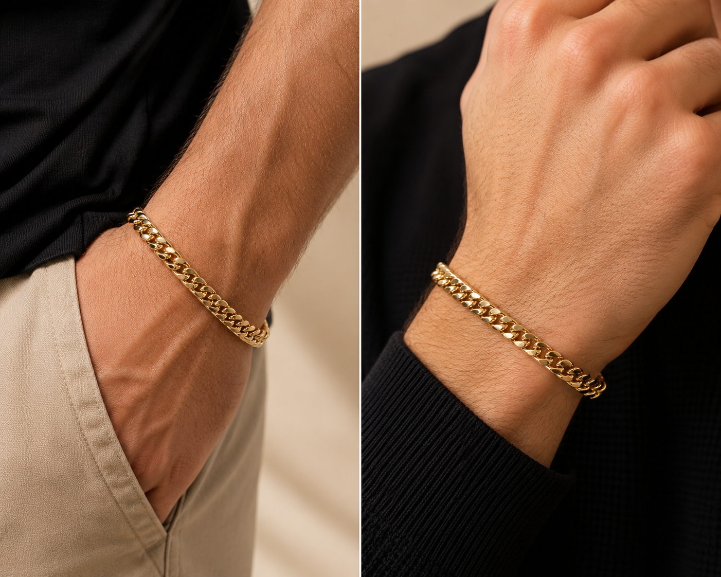 Kingston Gold Cuban Link Bracelet – 18K Gold-Plated  Tarnish-Free | Hypoallergenic | Everyday Luxury | Gift-Ready Packaging