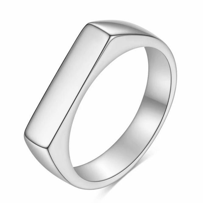 Sola Minimalist  Bar Ring