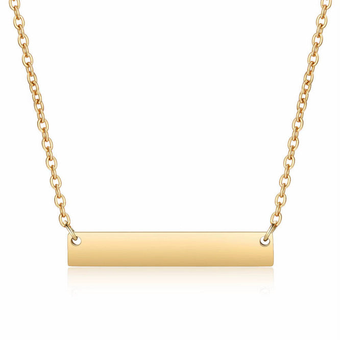 Always Close Personalized Bar Necklace