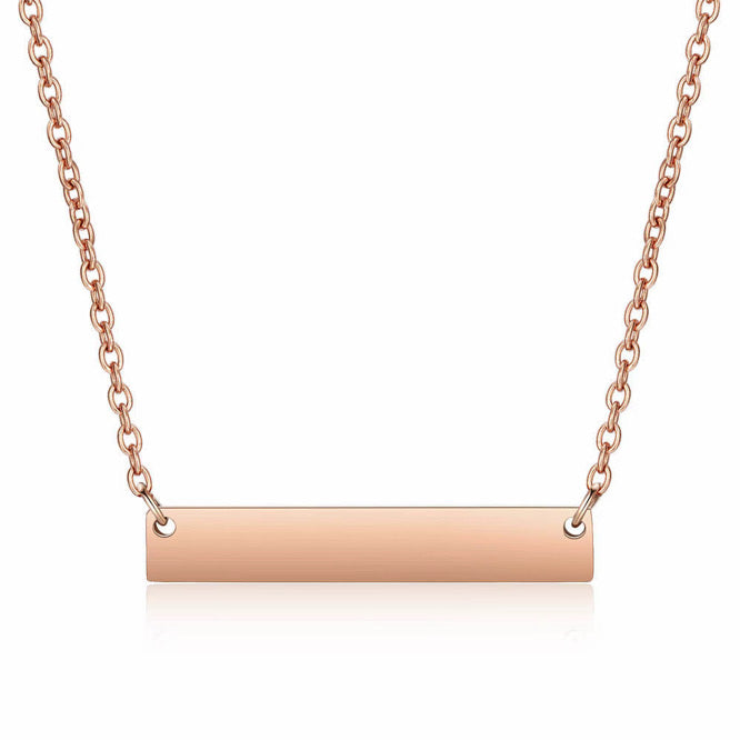 Always Close Personalized Bar Necklace