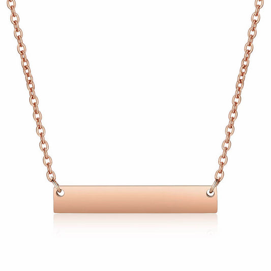 Always Close Personalized Bar Necklace