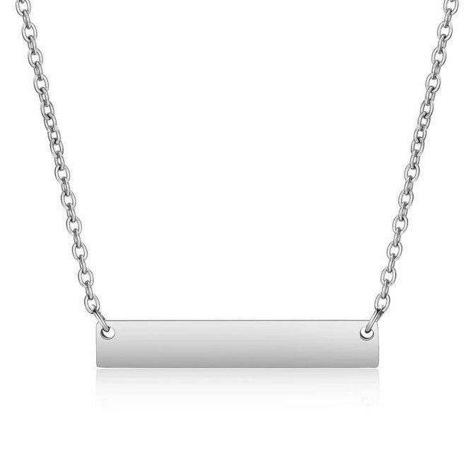 Always Close Personalized Bar Necklace
