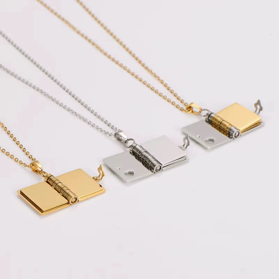 Our Story Personalized Mini Book Necklace

Custom Text or Photo Engraving | Opening Book Design | Gift-Ready Packaging