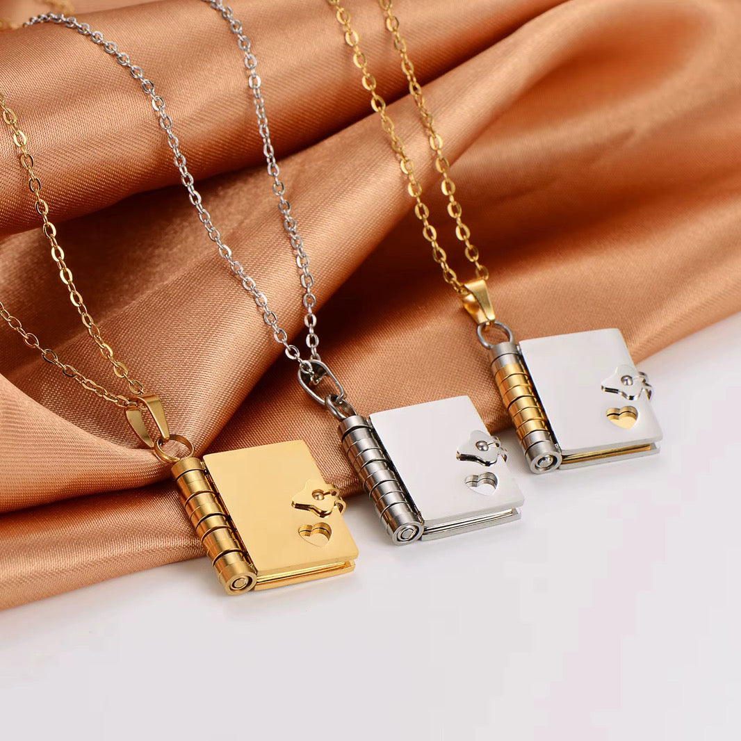Our Story Personalized Mini Book Necklace

Custom Text or Photo Engraving | Opening Book Design | Gift-Ready Packaging