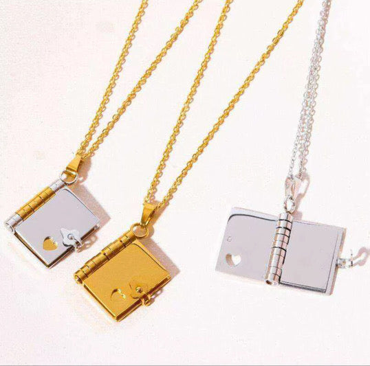 Our Story Personalized Mini Book Necklace

Custom Text or Photo Engraving | Opening Book Design | Gift-Ready Packaging