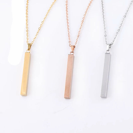 Arden Personalised Vertical Bar Necklace