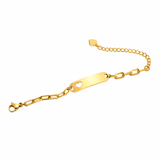 Amity Personalised Heart Cutout Bracelet