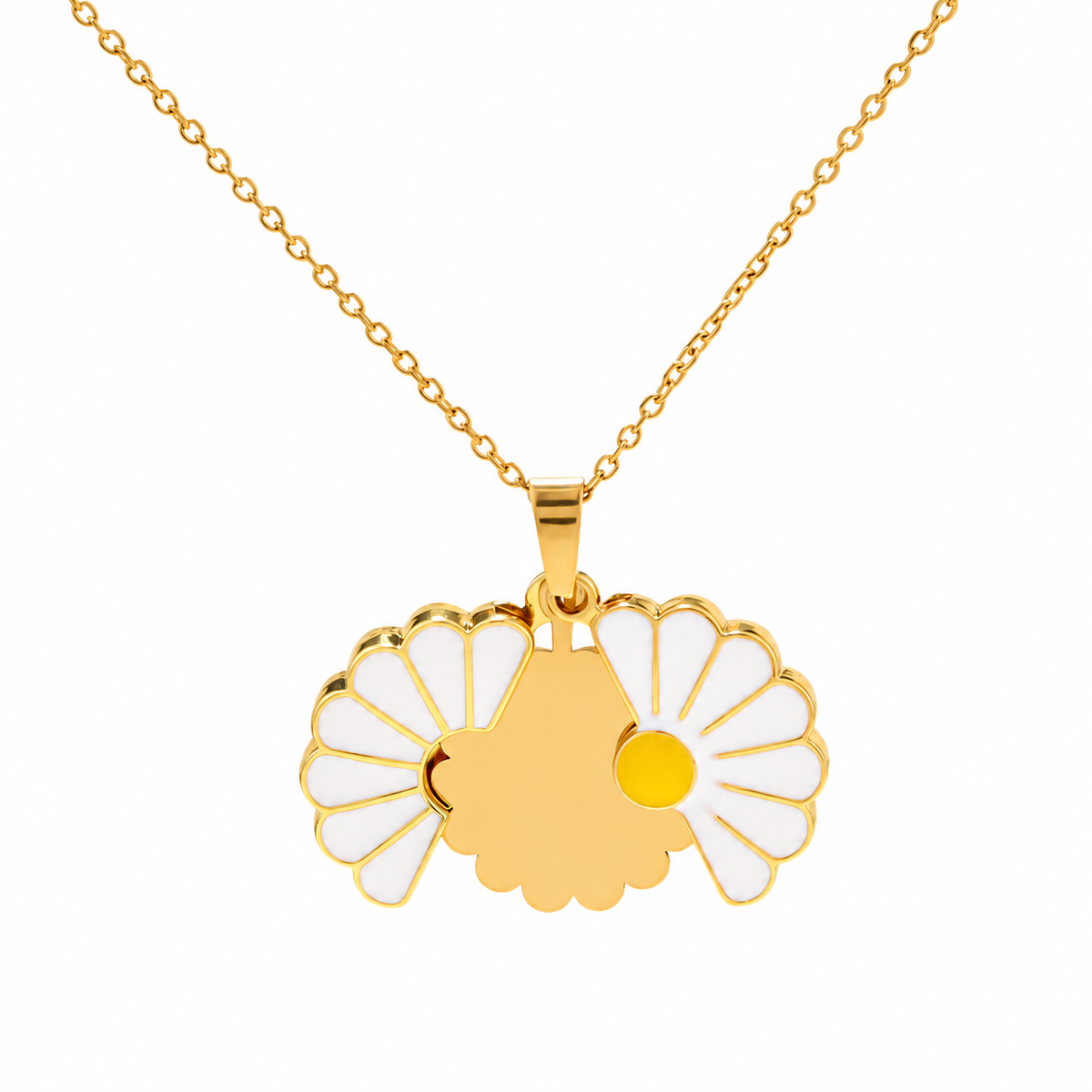 Daisy Personalised Opening Flower Necklace