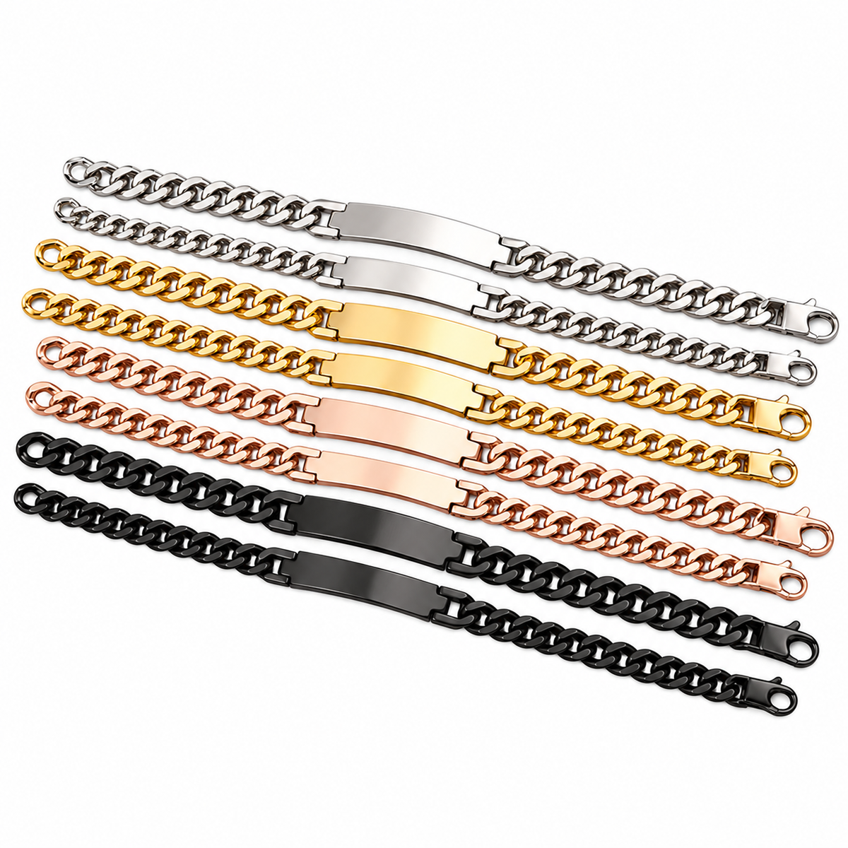 Kellan Personalised Classic Curb ID Bracelet