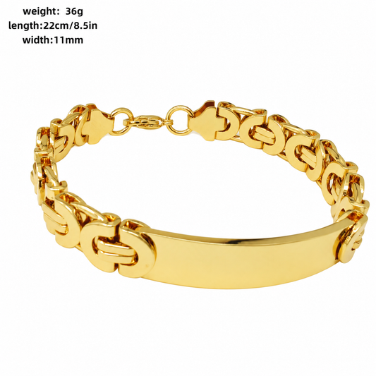 Ronan Personalised Statement Link Bracelet